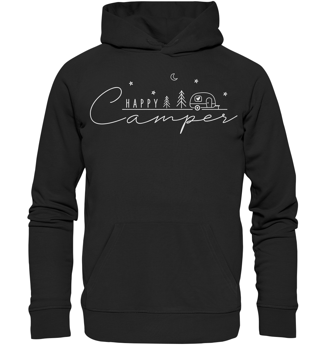 Happy Camper Wohnwagen - Organic Hoodie