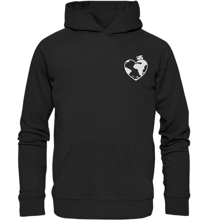 WoMo Herz Globus - Organic Hoodie