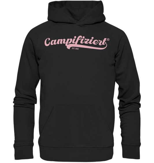 campifiziert® retro rosa neu - Organic Hoodie