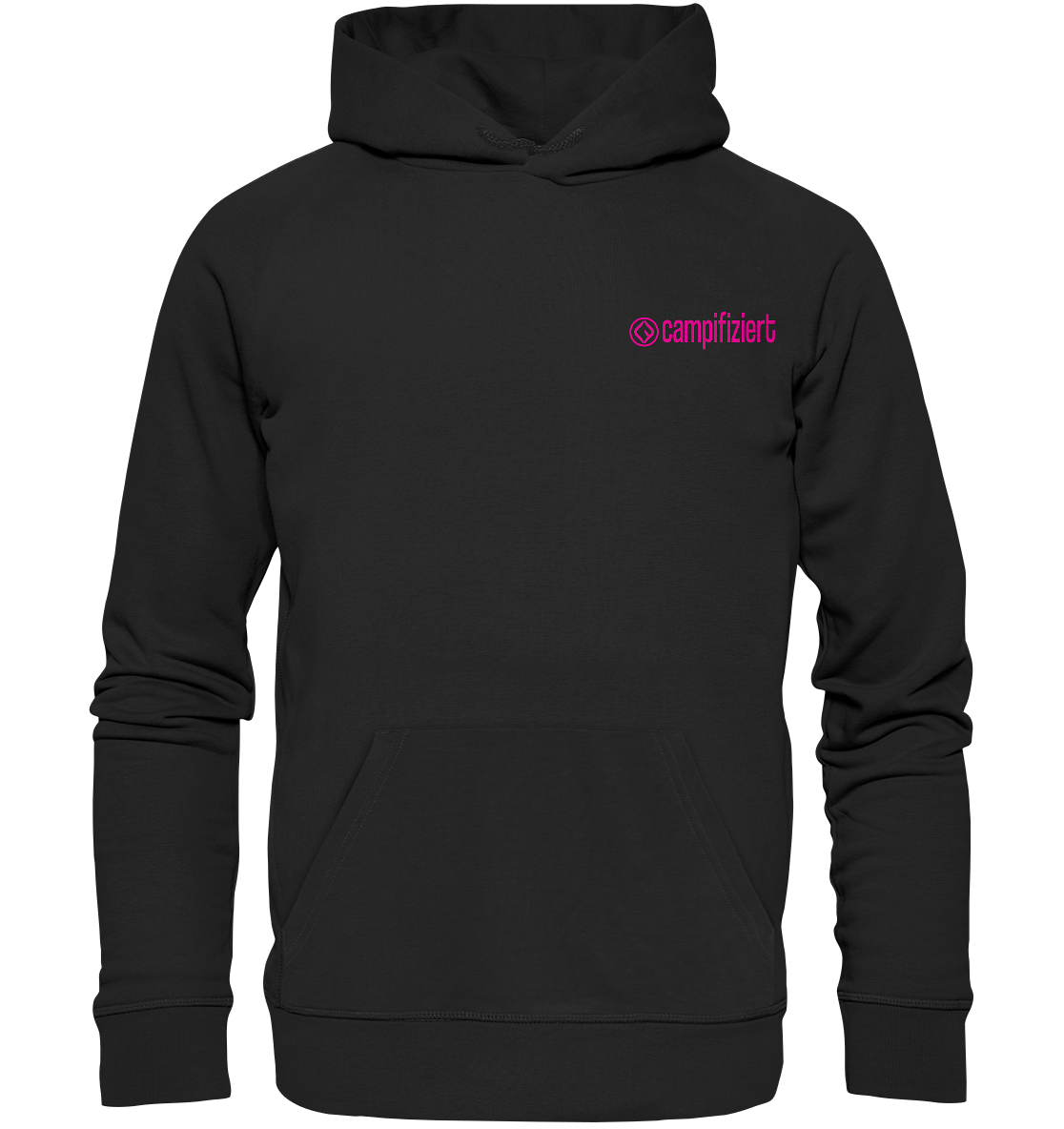 campifiziert Logo pink - Organic Hoodie