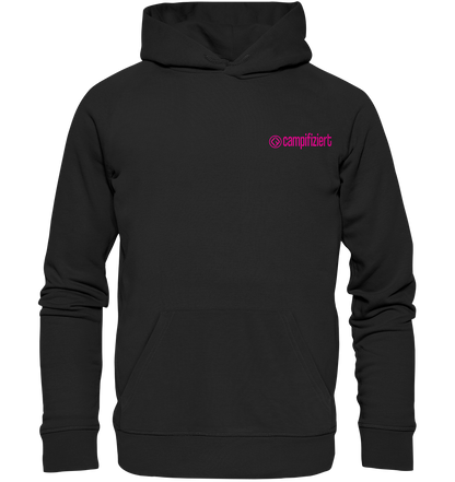 campifiziert Logo pink - Organic Hoodie