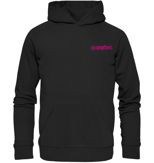 campifiziert Logo pink - Organic Hoodie