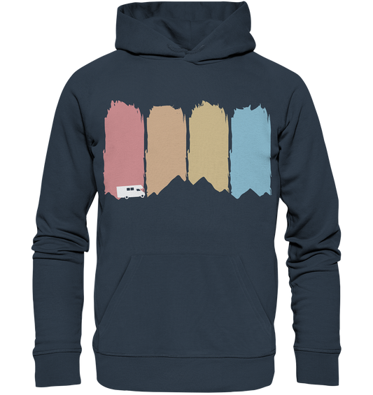 Farbige Berge - Organic Hoodie