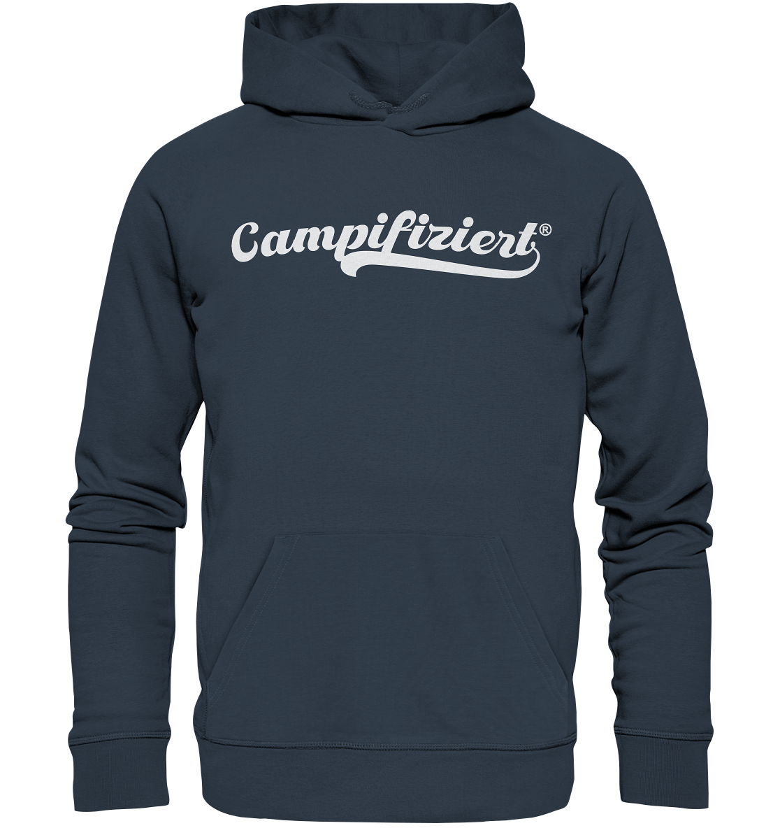 campifiziert® retro weiß - Organic Hoodie