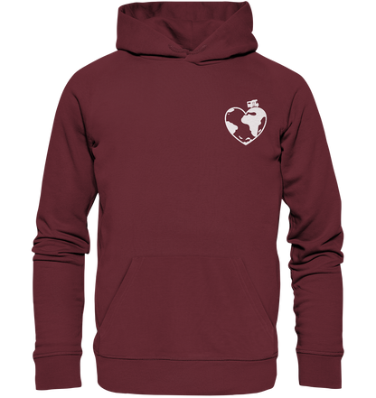 WoMo Herz Globus - Organic Hoodie