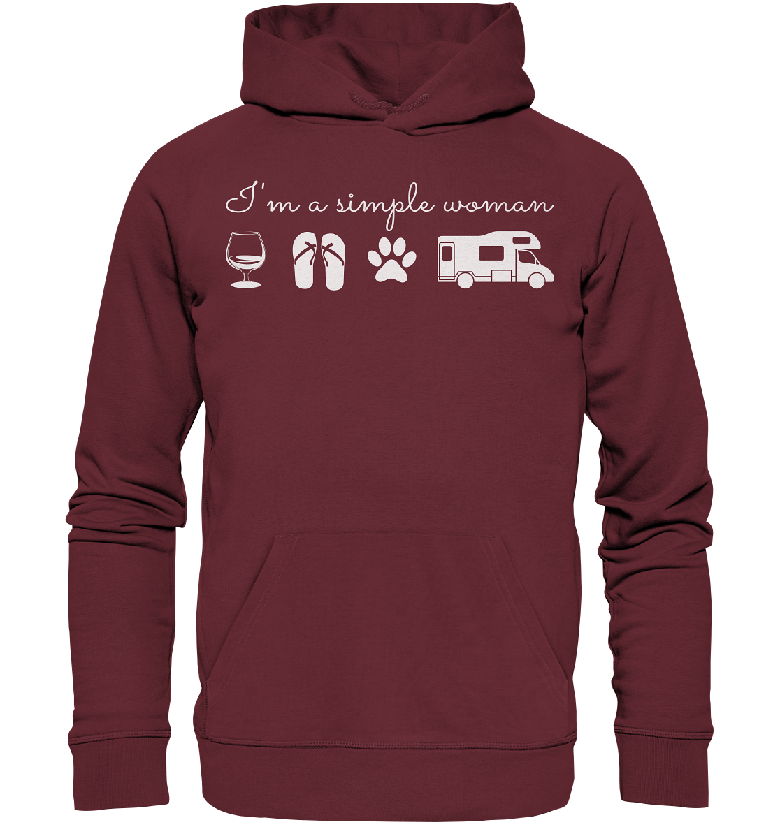 Simple Woman Wohnmobil - Organic Hoodie