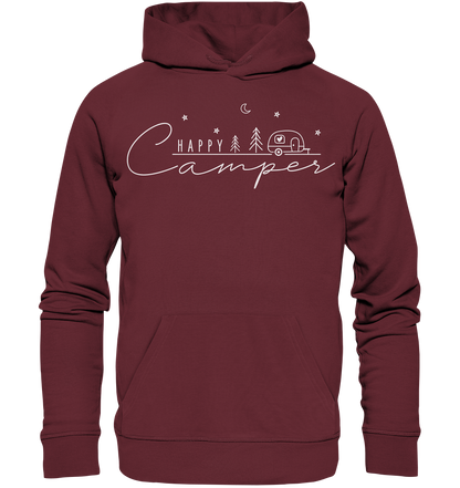 Happy Camper Wohnwagen - Organic Hoodie