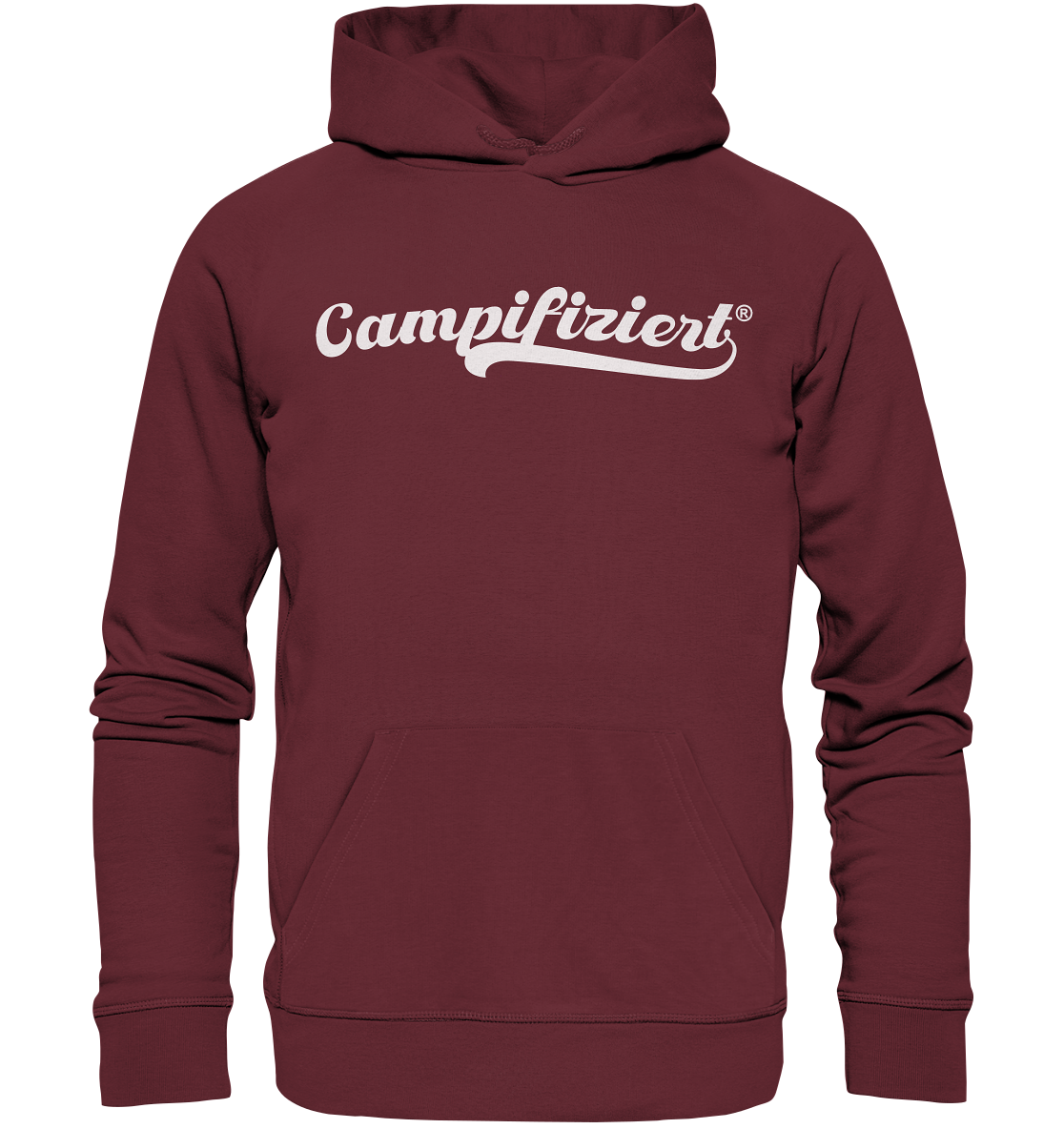 campifiziert® retro weiß - Organic Hoodie