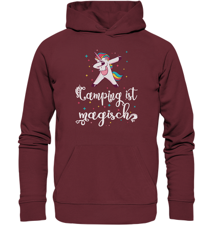 Camping ist magisch Einhorn - Organic Hoodie