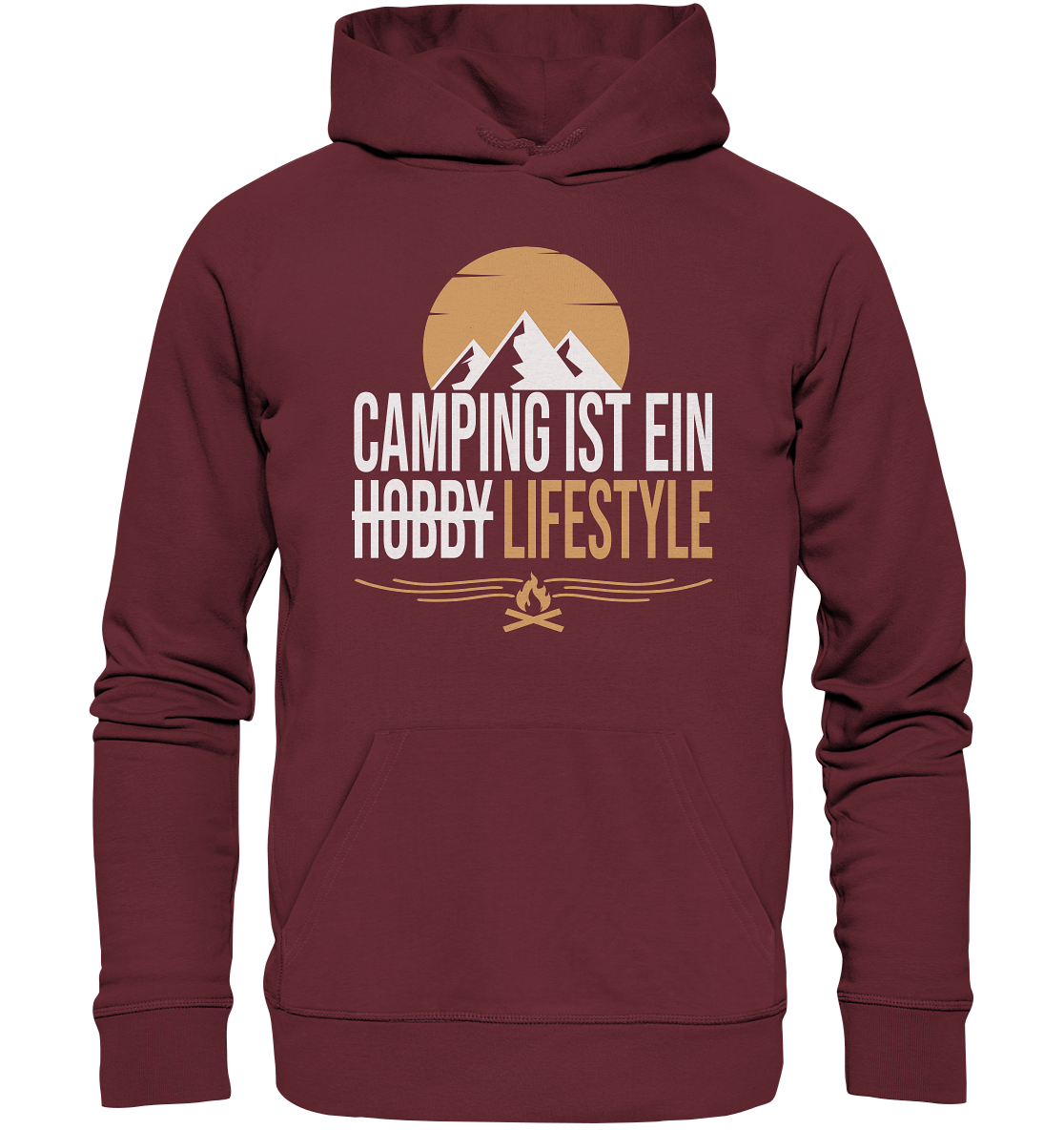 Camping ist ein Lifestyle - Organic Hoodie