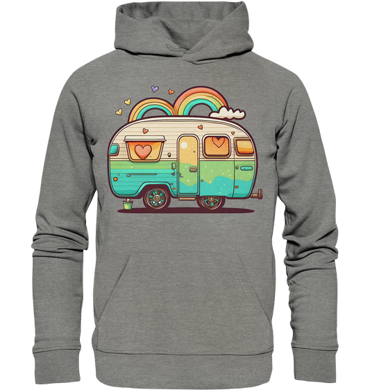 Hippie Wohnwagen - Organic Hoodie