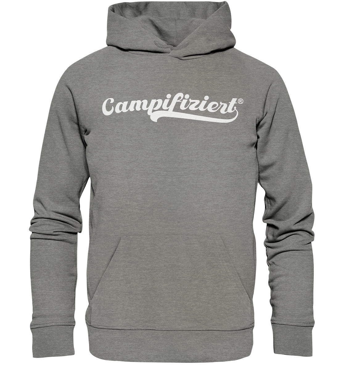 campifiziert® retro weiß - Organic Hoodie