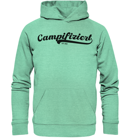 campifiziert® retro schwarz - Organic Hoodie