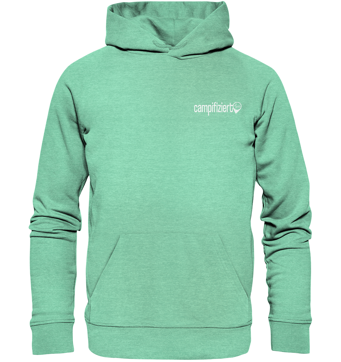 Camp Hair backprint - Organic Hoodie