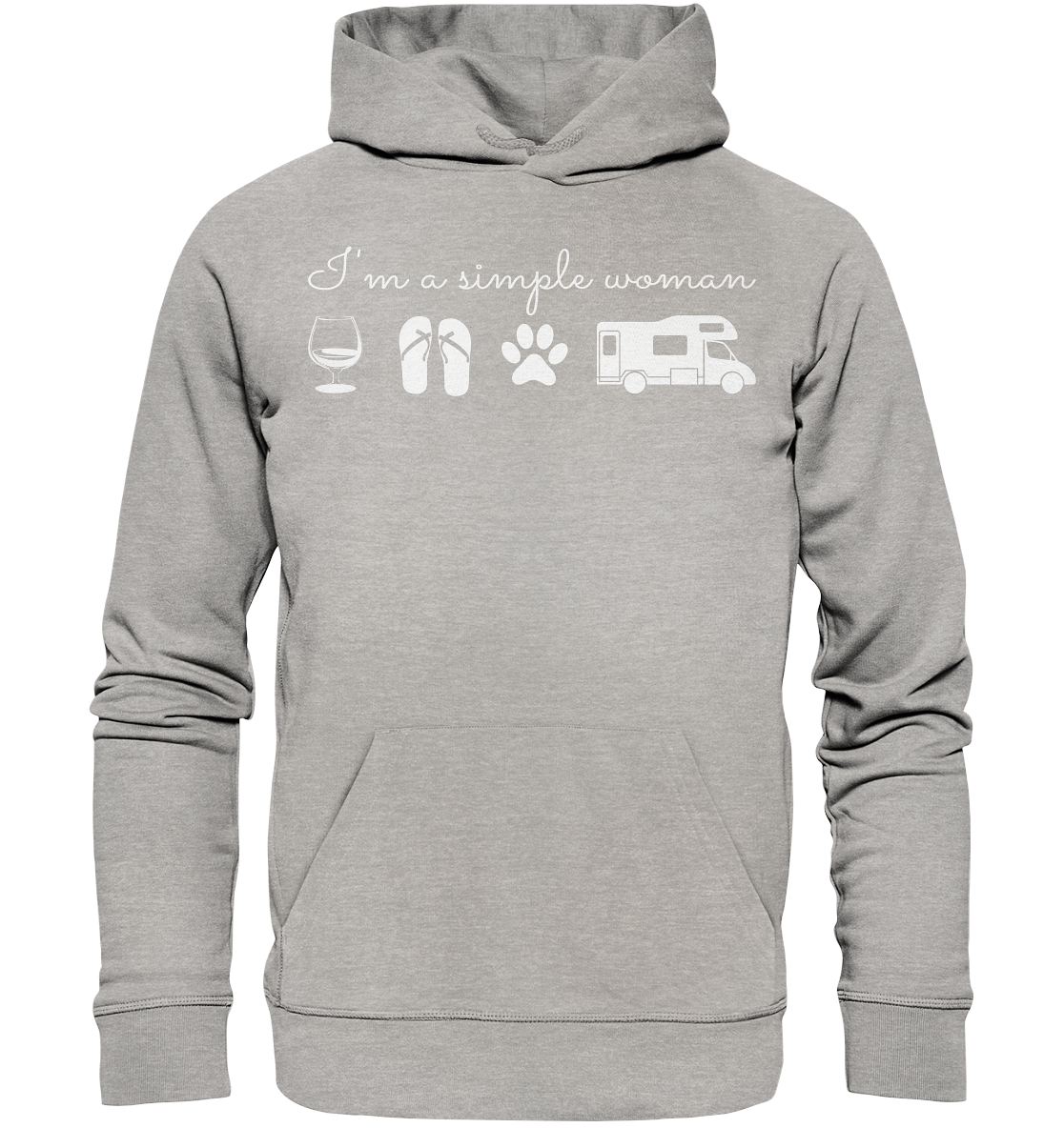 Simple Woman Wohnmobil - Organic Hoodie