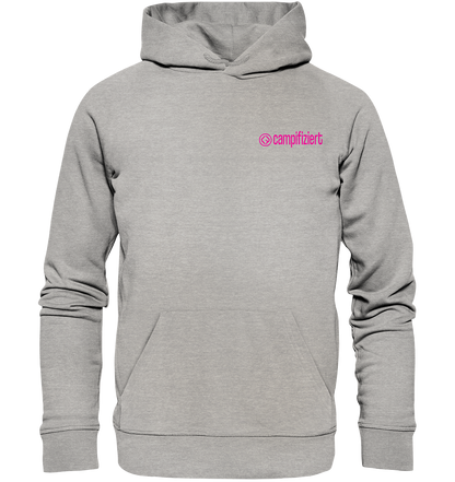 campifiziert Logo pink - Organic Hoodie