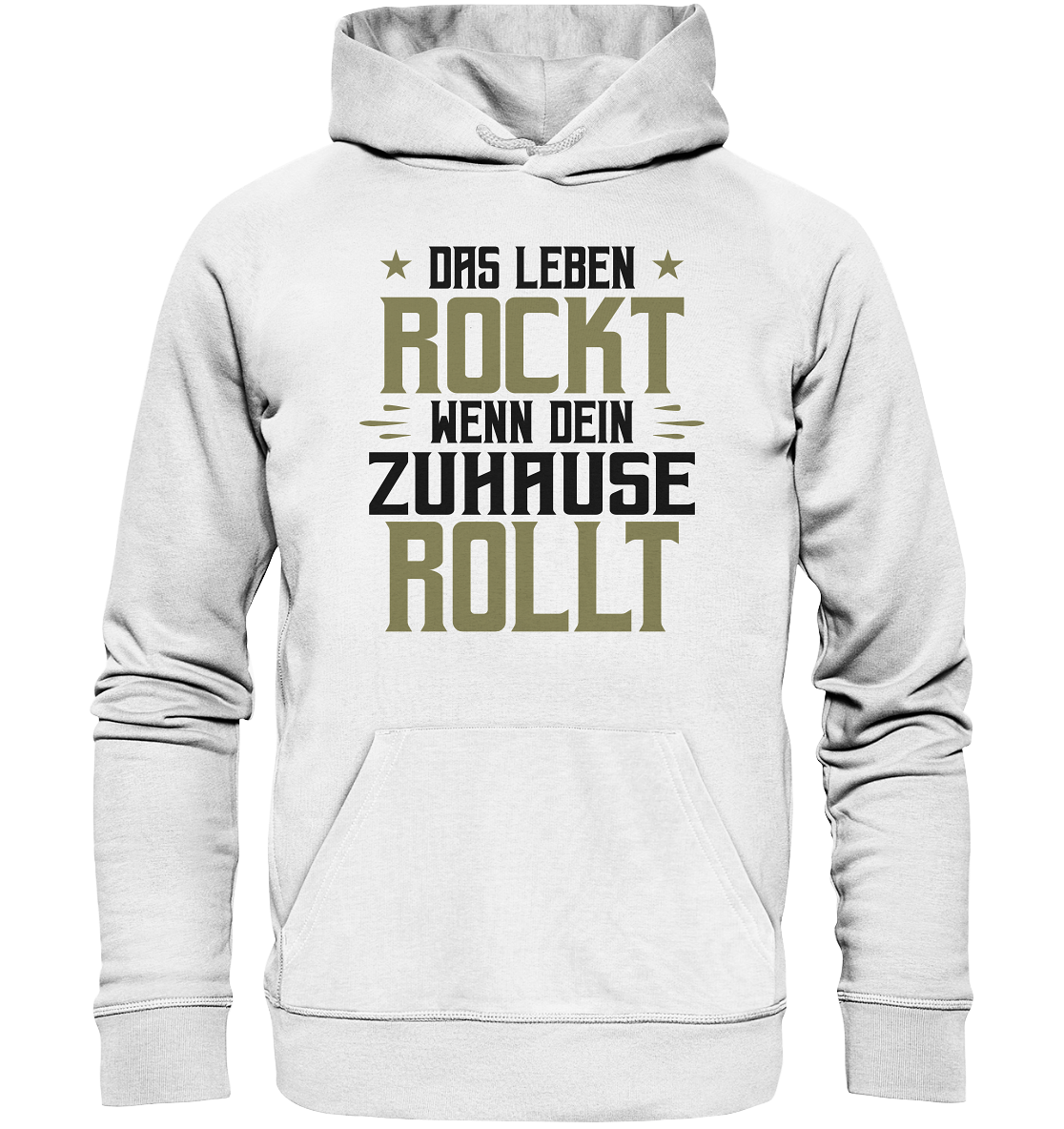 Das Leben rockt - Organic Hoodie