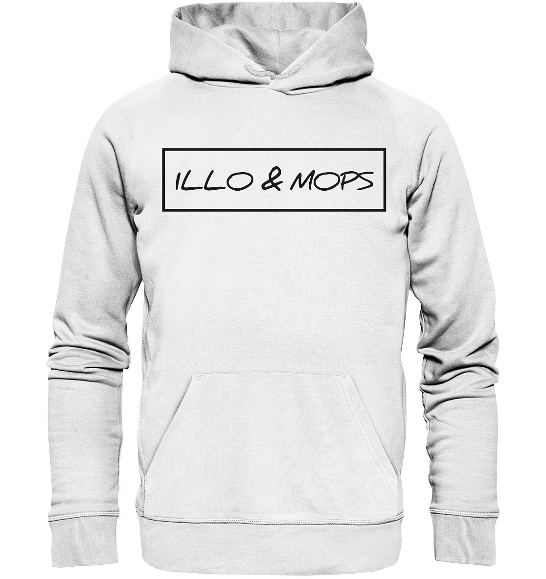 Illo & Mops (schwarze schrift)  - Organic Hoodie