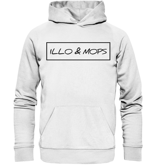 Illo & Mops (schwarze schrift)  - Organic Hoodie