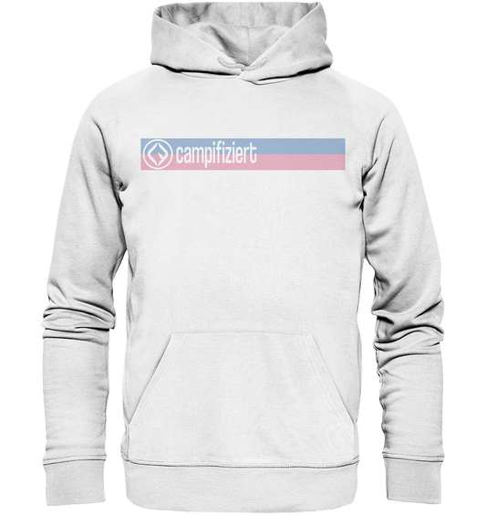 campifiziert rosa blau - Organic Hoodie