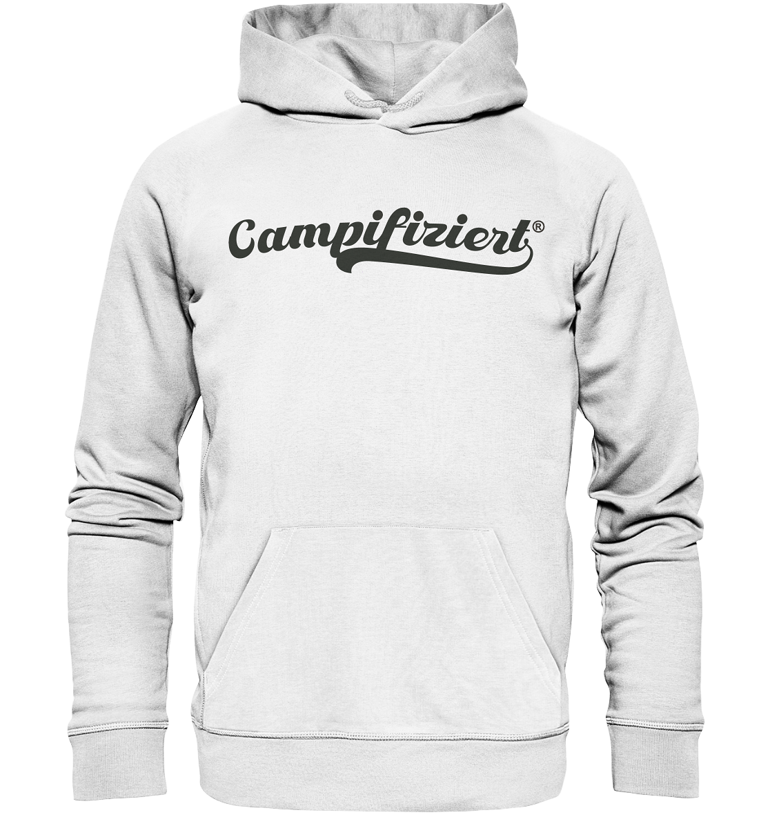 campifiziert® retro schwarz - Organic Hoodie