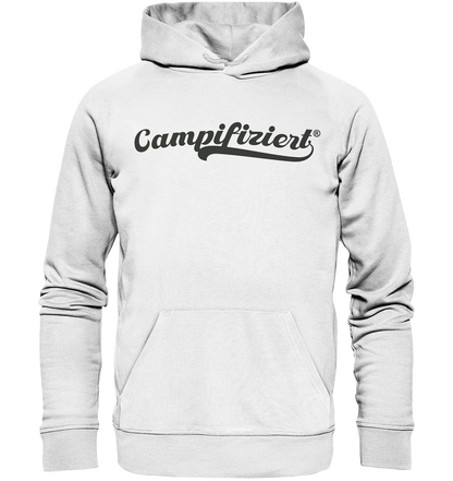 campifiziert® retro schwarz - Organic Hoodie