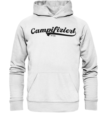 campifiziert® retro schwarz - Organic Hoodie