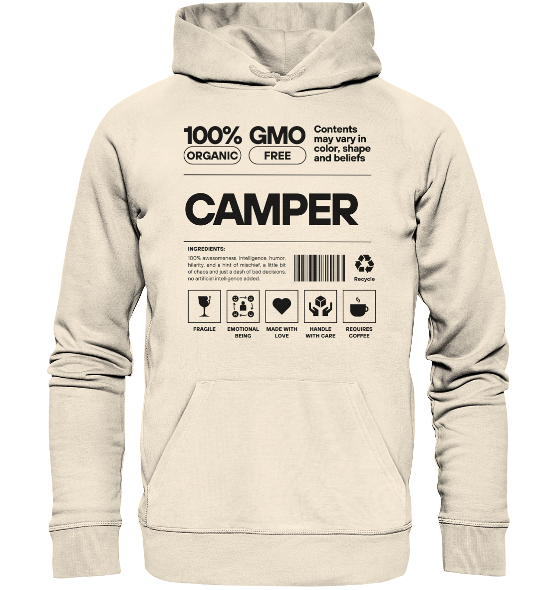 Camper Inhalt - Organic Hoodie