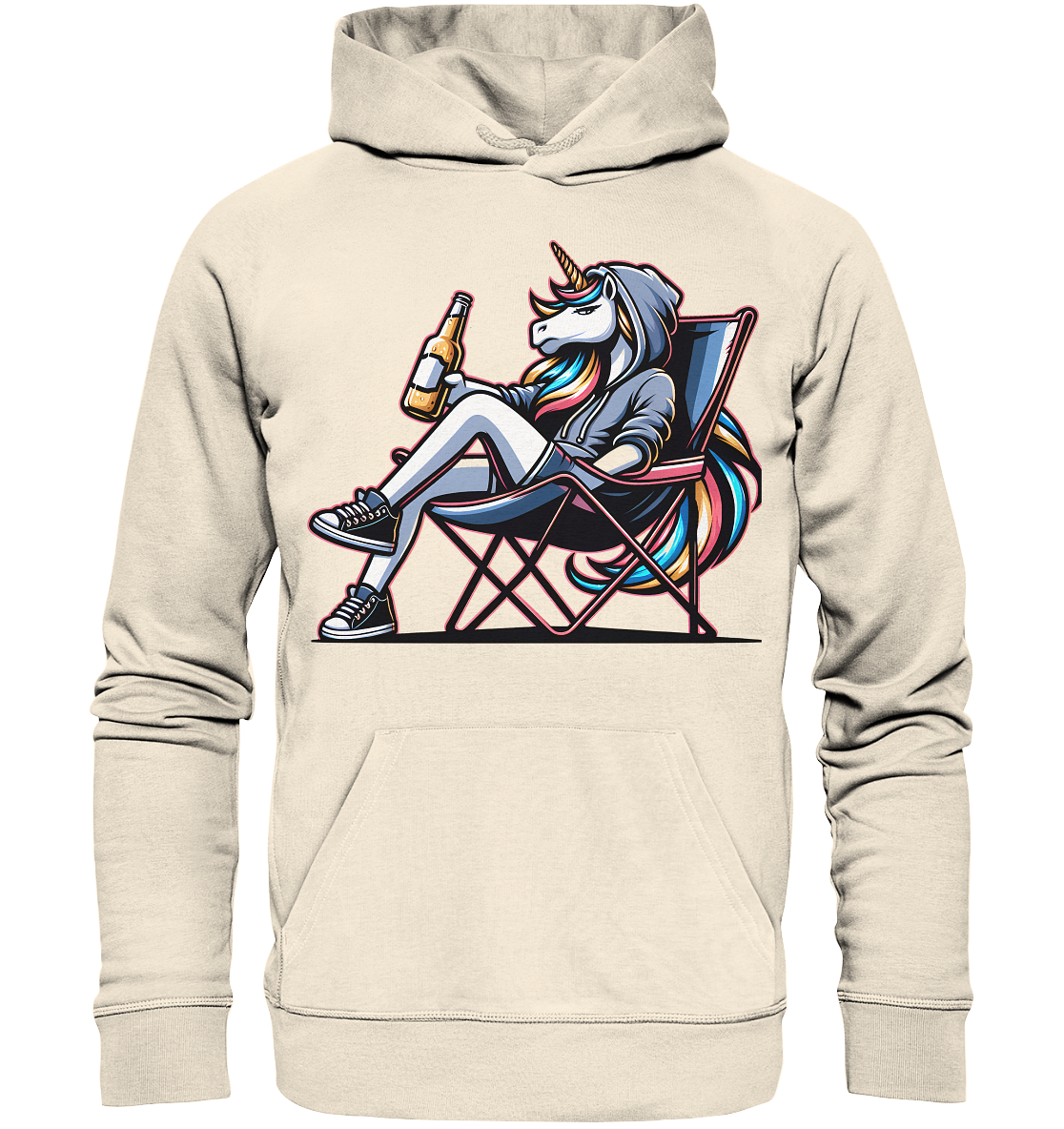 Camping Einhorn - Organic Hoodie