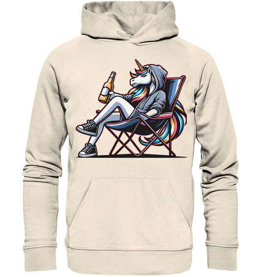 Camping Einhorn - Organic Hoodie