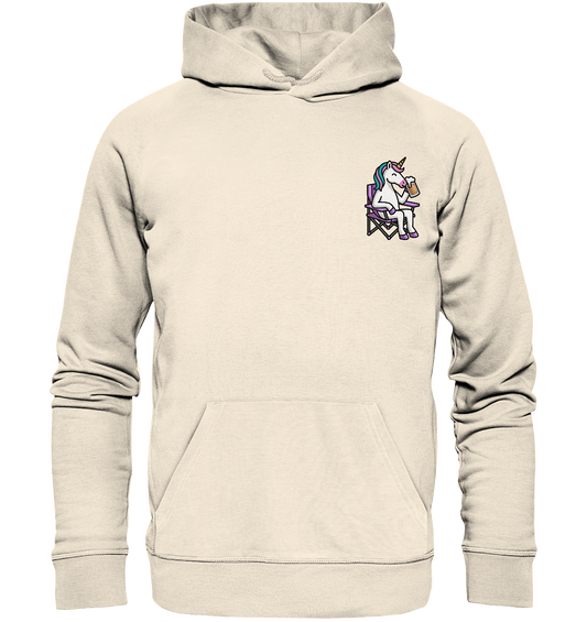 Trinkendes Einhorn - Organic Hoodie