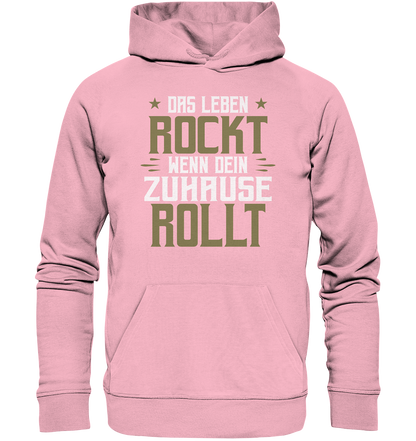 Das Leben rockt - Organic Hoodie