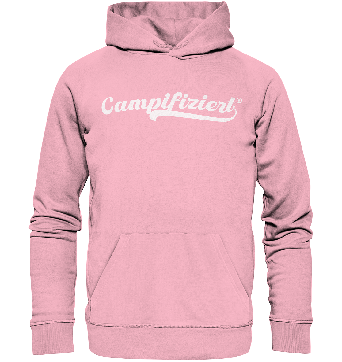 campifiziert® retro weiß - Organic Hoodie