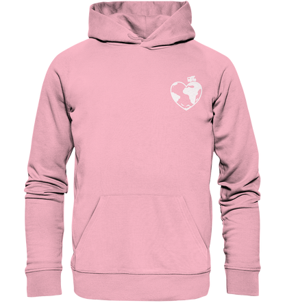 WoMo Herz Globus - Organic Hoodie