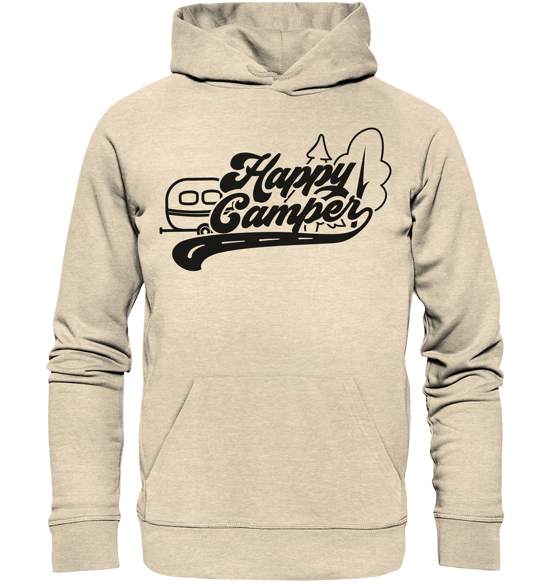 Happy Camper Wohnwagen - Organic Hoodie