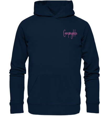 Campingliebe #4 Rosa - Organic Hoodie (Stick)