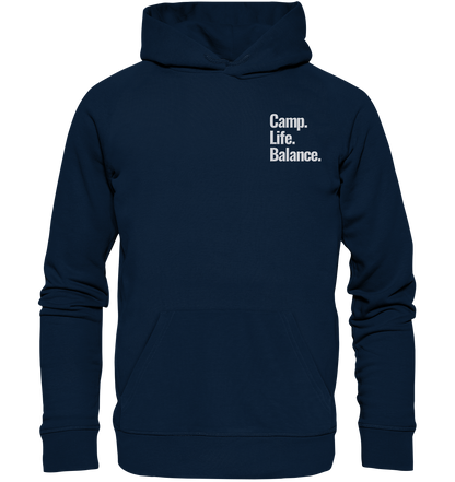 Camp.Life.Balance Stick weiß - Organic Hoodie (Stick)