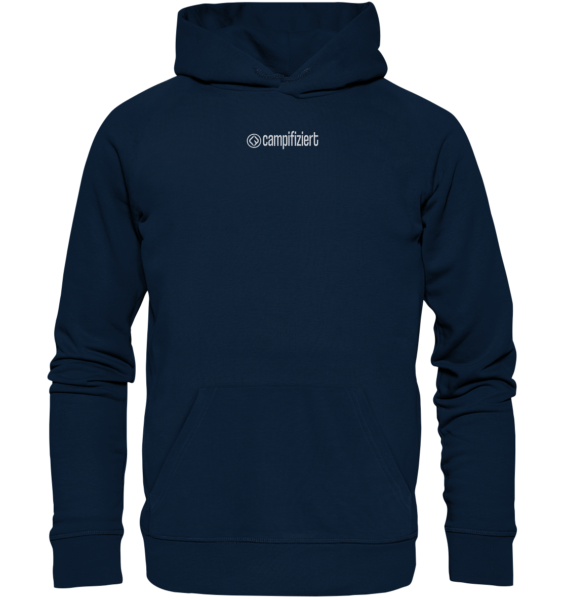 campifiziert® Logo gestickt - Organic Hoodie (Stick)