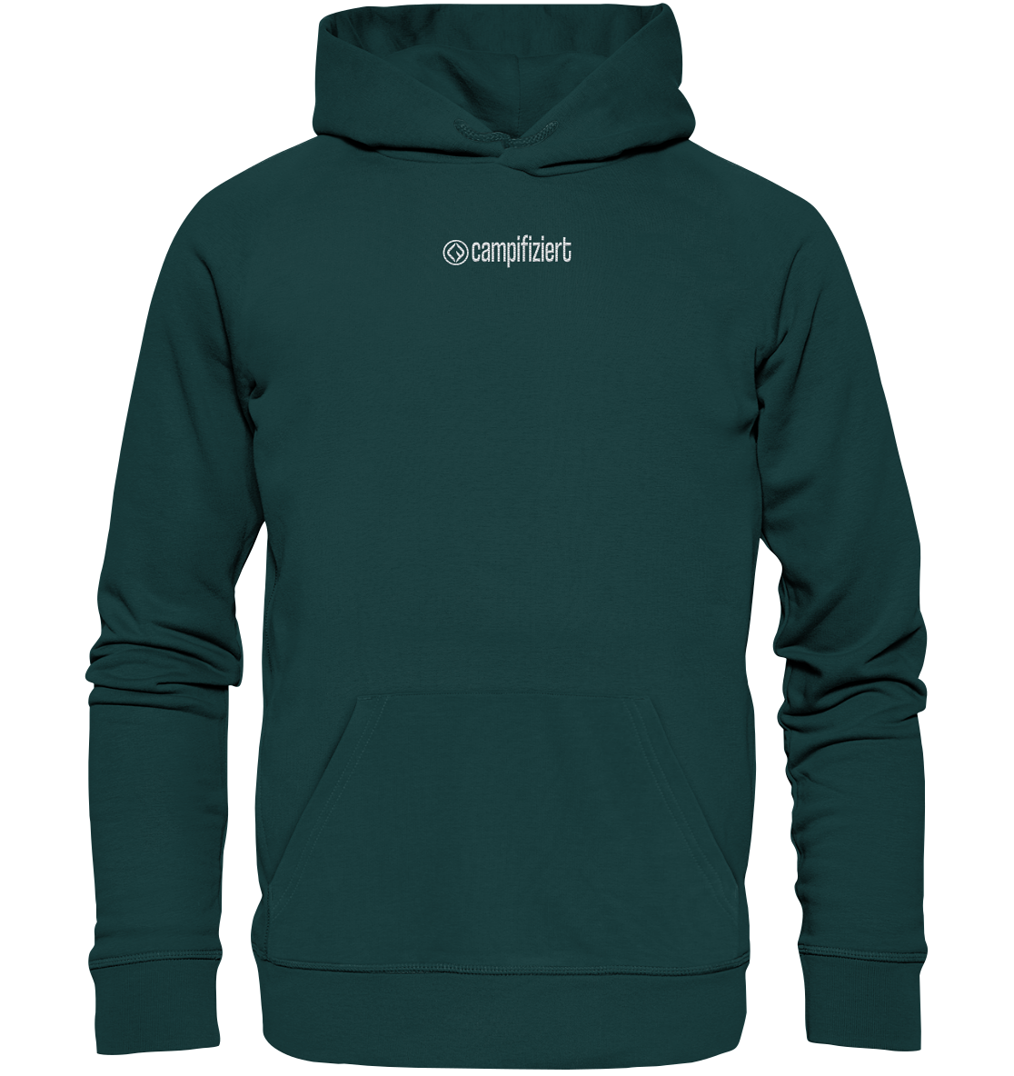 campifiziert® Logo gestickt - Organic Hoodie (Stick)