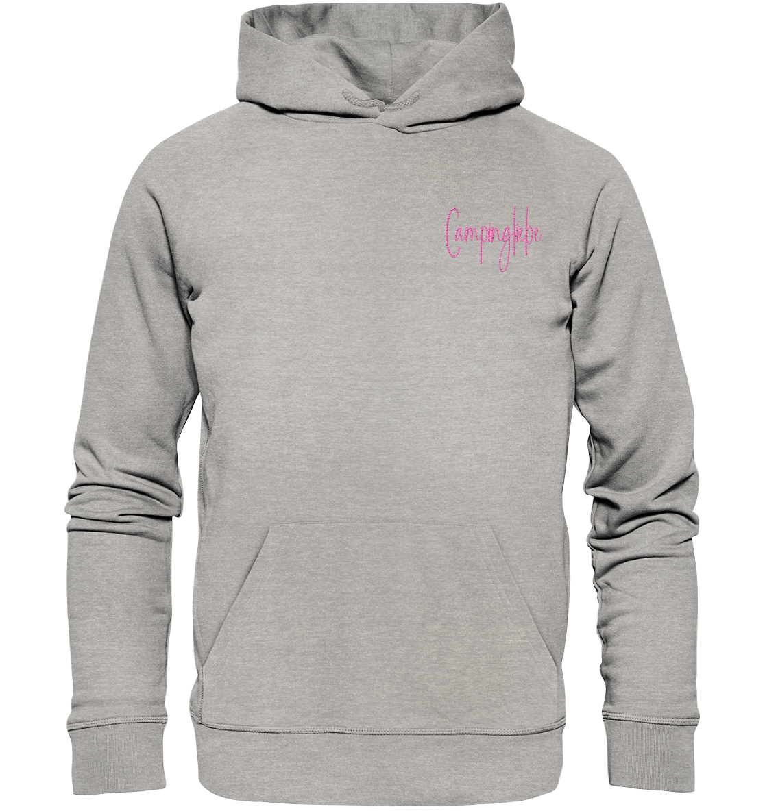 Campingliebe #4 Rosa - Organic Hoodie (Stick)