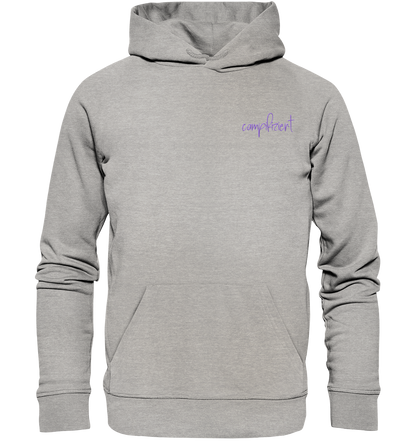 stick lila campifiziert® - Organic Hoodie (Stick)