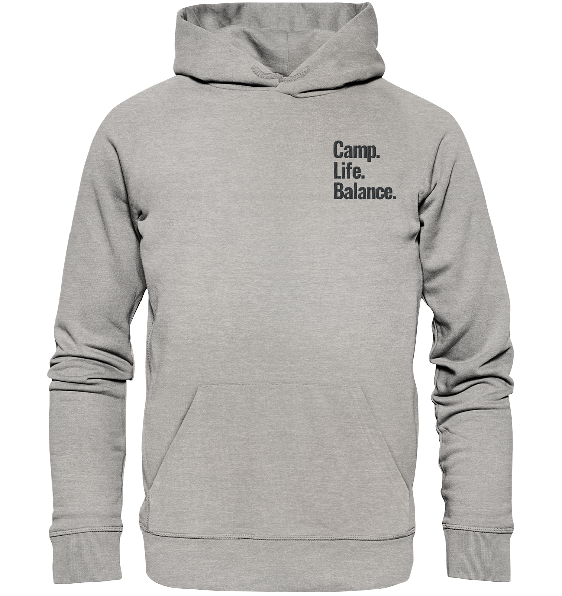 Camp.Life.Balance Stick schwarz - Organic Hoodie (Stick)