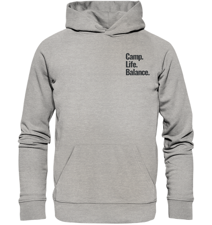 Camp.Life.Balance Stick schwarz - Organic Hoodie (Stick)