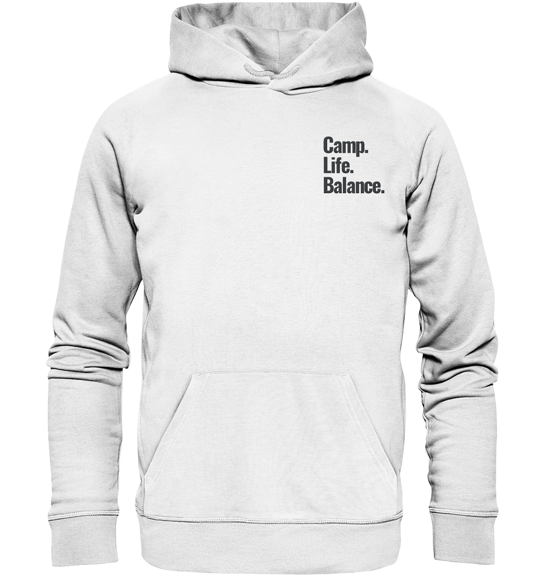 Camp.Life.Balance Stick schwarz - Organic Hoodie (Stick)