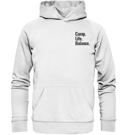 Camp.Life.Balance Stick schwarz - Organic Hoodie (Stick)