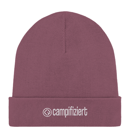 campifiziert® Logo gestickt - Organic Rib Beanie