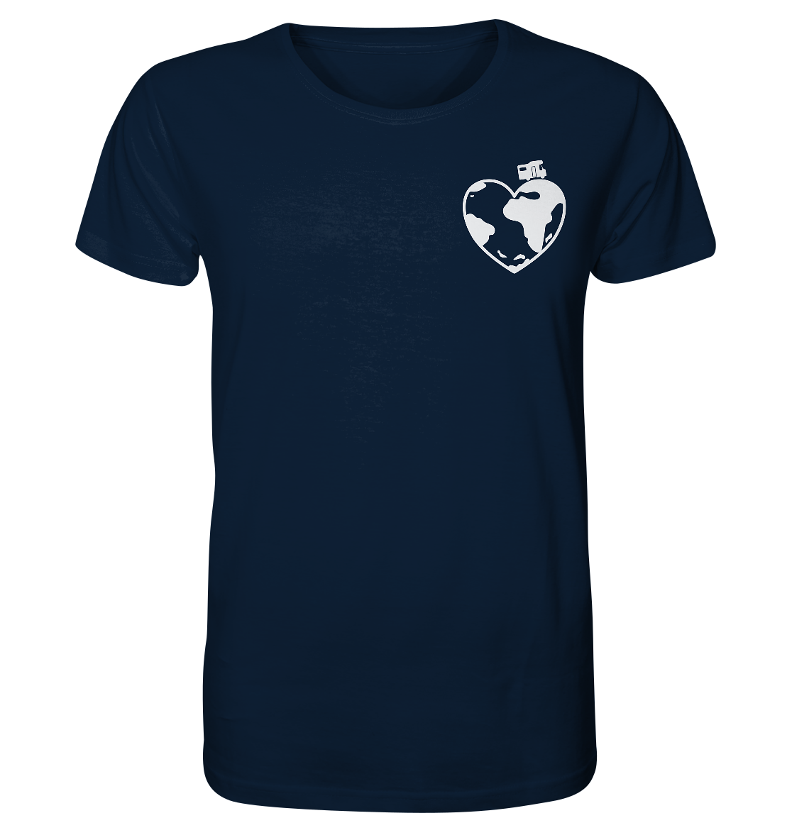 Herz Globus - Organic Shirt