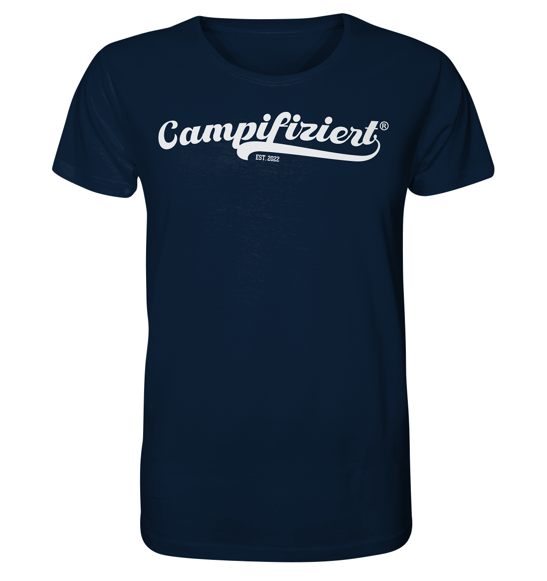 campifiziert® retro weiß neu - Organic Shirt