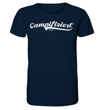 campifiziert® retro weiß neu - Organic Shirt