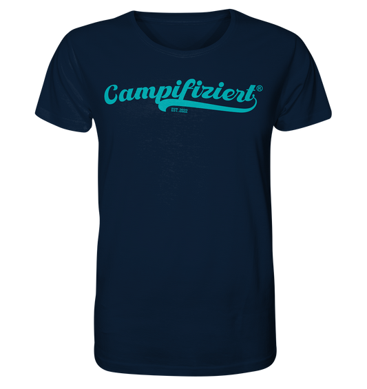 campifiziert® retro türkis - Organic Shirt